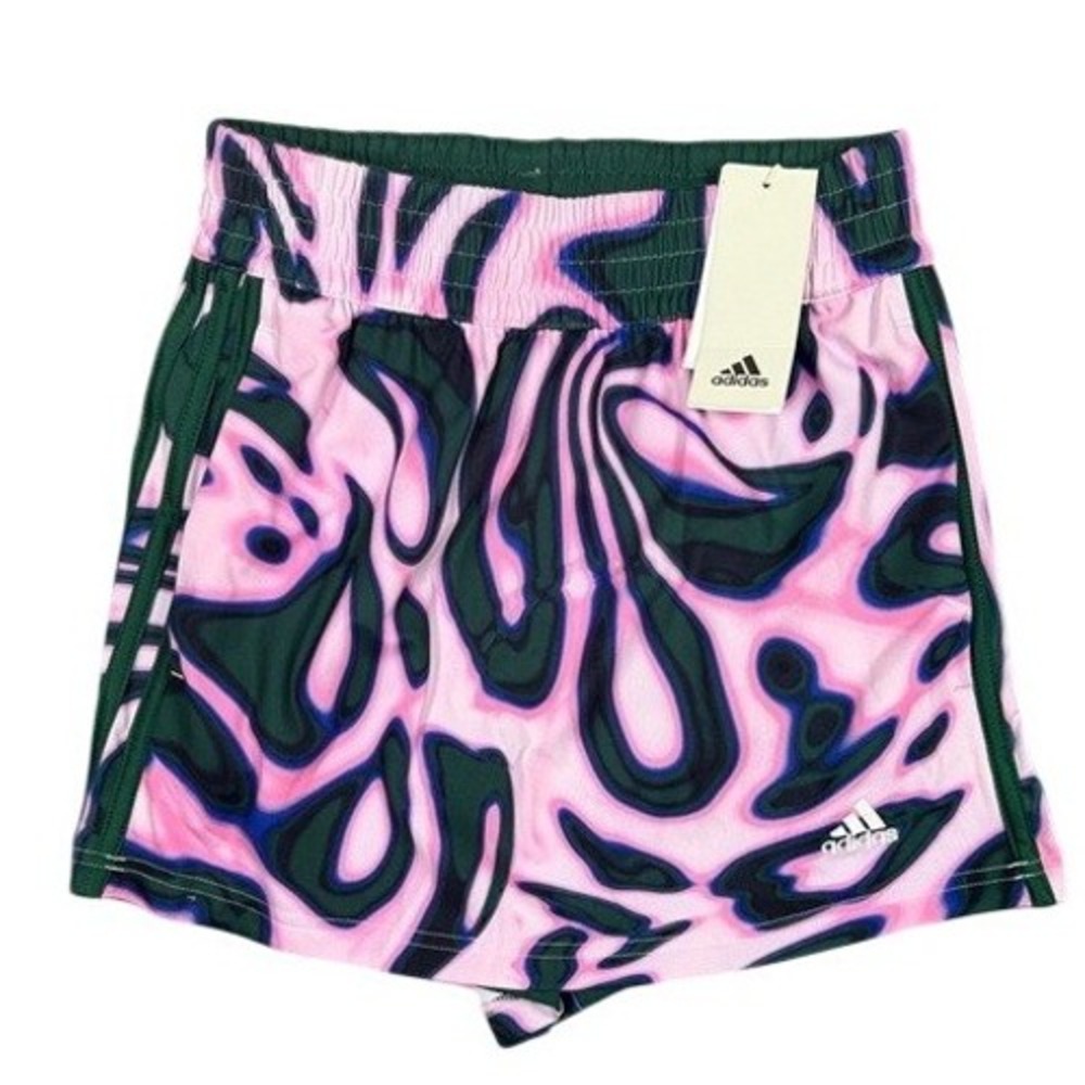 Adidas VIBAOP Skort Shorts Pink Green Marble Swirl XS IJ7467 NEW